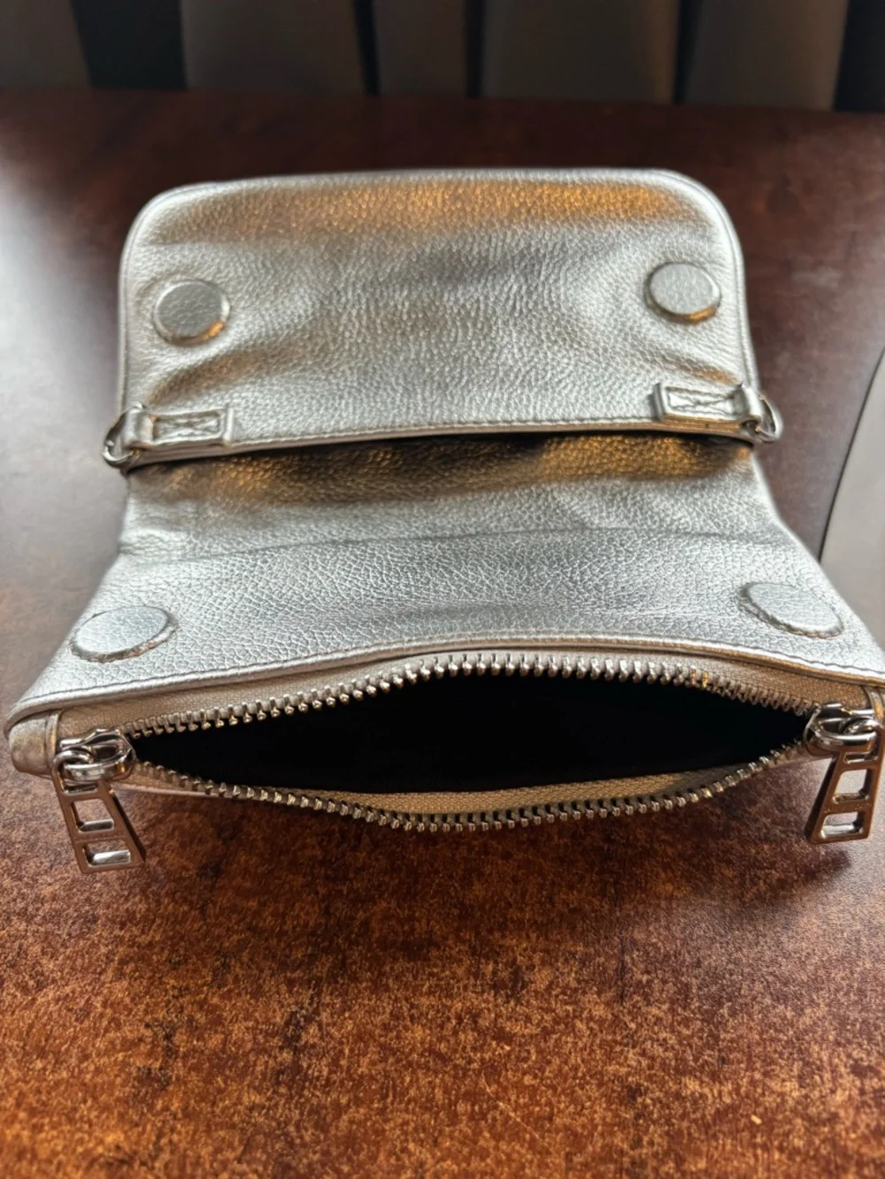 Zadig & Voltaire Pochette Rock Nano Clutch Metallic - Picture 8 of 9